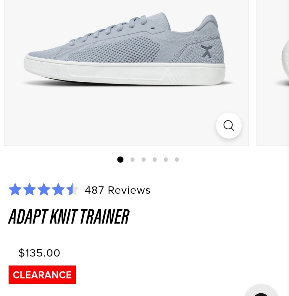 Adapt Knit Trainer in Light Gray